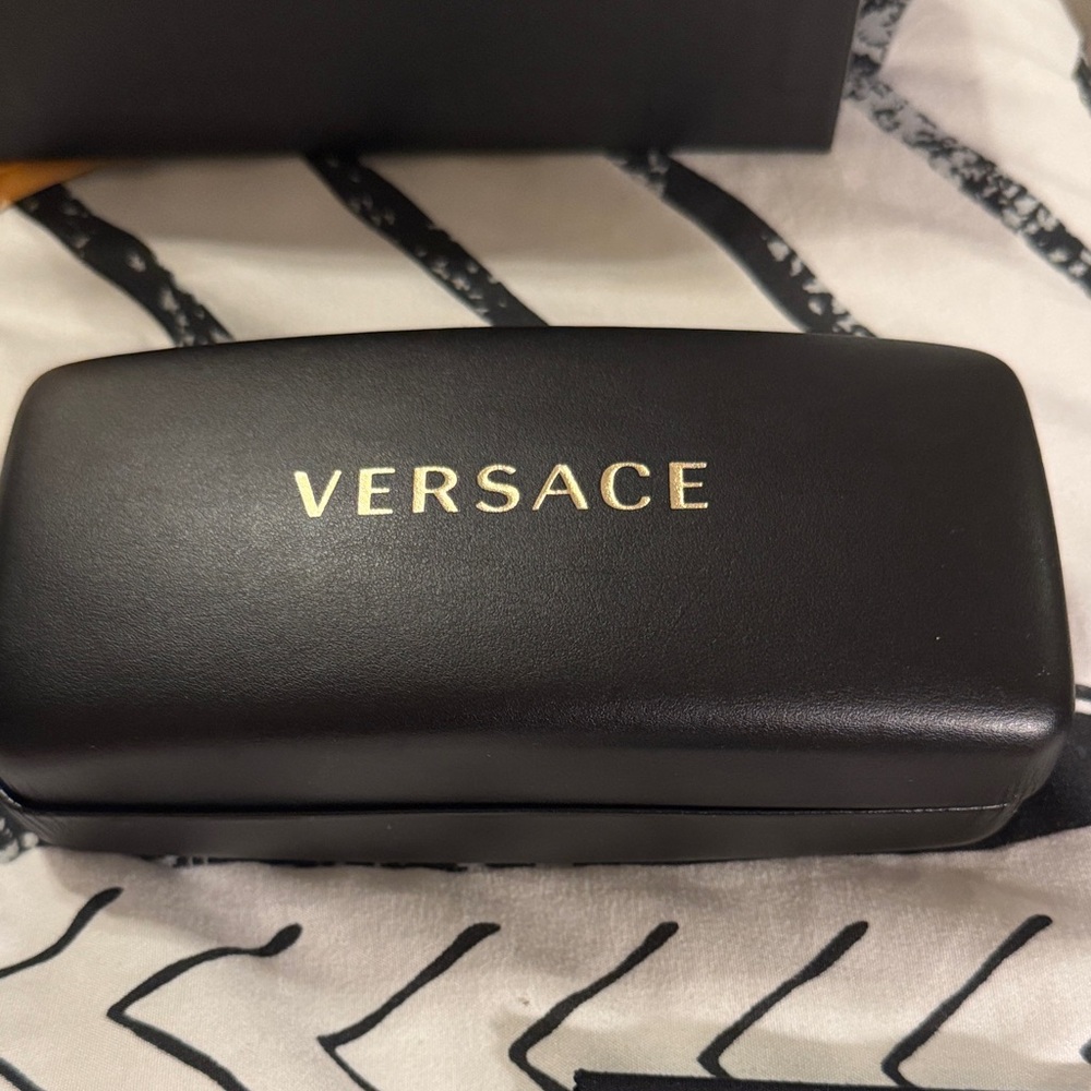 Versace Black and Gold Eyewear Case
